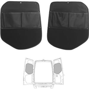VANNCAMP Rear Door Storage Panels (Pair) for 2019–Current Mercedes-Benz Sprinter Van VS30, Extra Storage, Rigid PP Core Design, Middle