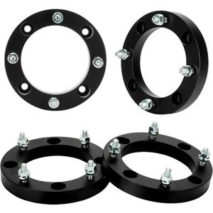 4x156 Wheel Adapters 1" for Polaris Ranger Sportsman 400, 425, 600 Forged 4 Lug Wheel Spacers with 3/8"-24 Studs 131mm Bore 4PCS