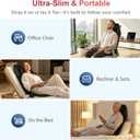 COMFIER Vibration Back Massager Seat Cushion with Heat,10 Motors Massage Chair Pad,Chair Massager for Pain Relief at Office/Home,Mothers Day Gifts for Mom Dad