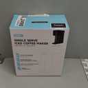 Mini Hot and Iced Coffee Maker Single Serve, for K Cup and Ground, 6 to 14 Oz Brew Sizes, with Recipe Book, for Home, Travel, RV, Office and Dorm, Classic Black (2.0 Version)