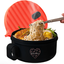 Ai Love Peace Ramen Bowl, Ramen Cooker, Microwave Ramen Bowl, Large Noodle Bowl 40 oz,Microwave Bowl with Lid, Portable Noodle Bowls, Ramen Bowl Microwavable for Home Office Dorm Room College gift