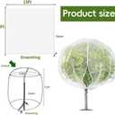1 Pack Extra-Large Fruit Tree Netting Covers for Birds and Squirrels(15X15ft) –Bird Nets for Fruit Trees with Zipper and Drawstring, Extra Large Durable Mesh Garden Netting to Protect Fruit Trees