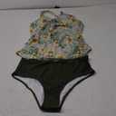 MiYang Women's Tankini Swimsuit Tummy Control Twist Front Criss Cross Two Piece Bathing Suit Pistachio Lily X-Large