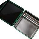 New Wave Enviro Safe Snacker, Stainless Steel Food Container, BPA Free, Stackable and Cabinet Friendly, Black, Small Size, 23oz. Capacity (Large)