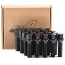 GAsupply 14x1.5 40mm Shank Lug Bolts, Fit for X3 E83, for X5 E53, for 7 Series E6x, 20pcs Black Conical Seat 61mm Tall Lug Studs for Wheel Spacers, 17mm Hex, 40mm Thread Length Extended Wheel Hub Bolt