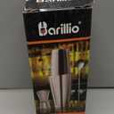 Barillio Boston Shaker Set - Stainless-Steel, Weighted, Martini Cocktail Shaker Set w/Strainer & Mixer - Mixology Bartender Kit - Bar Set for The Home - 9-pc Drink Shaker Set - Bar Tools - Silver