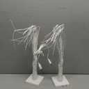 2-Pack 2FT Lighted Birch Tree with Timer for Christmas Decorations Indoor, Artificial Birch Tree with 48 LED Warm White Lights, Fairy Light Tabletop Centerpiece Tree for Christmas Winter Deocrations