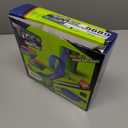 KETIEE Flex Tracks 16Ft for Kids: Flexible Race Car Ramp Track with 4 Small Racecars and 8 Suction Cups Compatible with Diecast 1/64th Cars, Rolls Up Portable Racetrack for Ages 3 & Up (Blue)