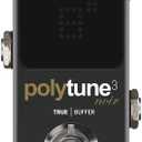 TC Electronic POLYTUNE 3 NOIR Tiny Polyphonic Tuner with Multiple Tuning Modes and Built-In BONAFIDE BUFFER