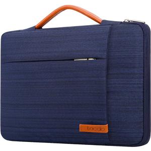 Lacdo 360 Protective 14 Inch Laptop Sleeve Case for HP Lenovo Dell ASUS Acer Chromebook 14 / HP Stream 14 / Dell Inspiron 14 / Lenovo IdeaPad 14 / Acer Spin 3 /ASUS ZenBook 14 Computer Bag, Blue