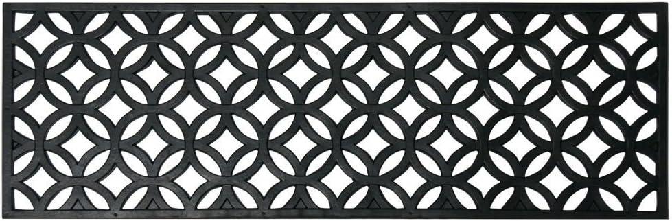 Rubber-Cal Azteca Indoor Outdoor Stair Treads Rubber Step Mats (6-Pack), 9.75 by 29.75-Inch