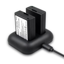 LP-E10 ENEGON Replacement Battery (2-Pack) and Rapid Dual Charger for Canon LP-E10 and Canon EOS Rebel T3, T5, T6, Kiss X50, Kiss X70, EOS 1100D, EOS 1200D, EOS 1300D.(100% Compatible with Origin