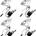 VIVOSUN 4 Pack Clamp Lamp Light with Detachable 8.5 Inch Aluminum Reflector