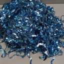 Tinsel Foil Fringe Curtains Wavy Backdrop for Parties Sparkle Metallic Wavy Foil Fringe Backdrop Curtain for Party Decorations Photo Booth Props for Birthday Graduation Wedding (2 Pack, Light Blue)