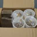 Lamosi 100 Pack 16 oz Disposable Coffee Cups with Lids and Sleeves, Leak-Proof To Go Paper Coffee Cups with Lids, Hot/Cold Beverage White Drinking Cup for Home, Office, Parties, Travel