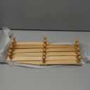 Wall Rack with 16 Hooks, Wooden Wall Expandable Coat Rack for Coat, Hats, Baseball Caps, Coffee Mug, Jewelry(Natural)