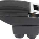 OCPTY Leather Car Center Console Armrest Box Replacement for Nissan Tiida Hatchback 2005 2006 2007 2008 2011/For Nissan For Versa Armrests Storage Box(Black)