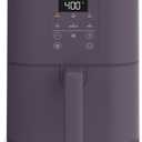 bella 6 Qt Slim Air Fryer, Fits-anywhere Kitchenware, EverGood Ceramic Nonstick Coating, Adjustable Temperature, 6 Preset Cooking Options, 60 Min Auto Shutoff w Audible Tone, 5lb Capacity, Plum