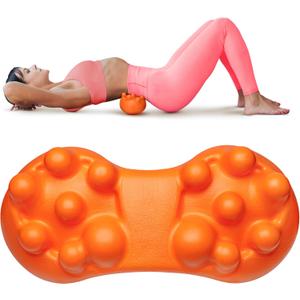 EcoEarth Hip Massager for Psoas Release (Firm) - 14 Massage Nodes for Sciatica & Piriformis Syndrome Pain Relief - Trigger Point Deep Tissue Massage Tool for Hip & Lower Back Pain