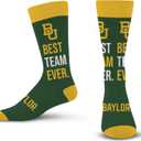 For Bare Feet Best Team Ever Crew Sock NCAA (One Size)