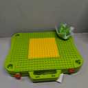 3 in 1 Kids Activity Table, Kids Play Table Set with 42 Blocks, Building Blocks Kit Compatible with Mega Blocks and Lego Duplo, Foldable Activity Desk, Play Board, and Toy Storage for Toddlers