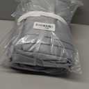 MIULEE Light Grey Blackout Curtains for Bedroom Living Room 54 Inches Long 2 Panels, Thermal Insulated Room Darkening Drapes Solid Grommet Noise Reduction Light Blocking Window Treatments 40x54 Inch