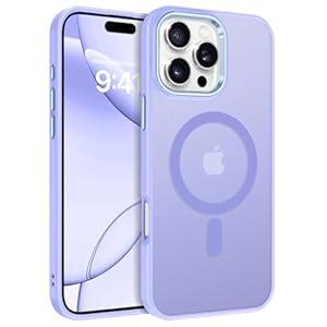 BENTOBEN for iPhone 16 Pro Case [Compatible with Magsafe] Magnetic Matte Phone Case iPhone 16 Pro Translucent Slim Thin Shockproof Women Men Protective Cover iPhone 16Pro 6.1" 2024, Lavender Purple