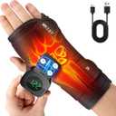 Heated Wrist Wrap for Right Hand, Heated Wrist Brace for Men Woman, Black