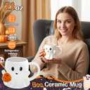 Boo Basket Stuffers for Women, 8PCS Halloween Boo Basket Gift Basket Including Boo Mugs, Cozy Socks, Relaxing Spa Gift Set, Spooky Basket Stuffers for Teen Girls Mom Friend Sister Wife