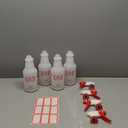 Plastic Spray Bottle (4 Pack, 32 Oz, All-Purpose) Heavy Duty Spraying Bottles Leak Proof Mist Empty Water Bottle for Cleaning Solution Planting Pet with Adjustable Nozzle and Measurements