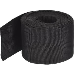 MECCANIXITY Lightweight Polypropylene Webbing Strap 4" 10 Yard Backpack Strapping Band Black for Outdoor Luggage Cargo Straps (4 inch)