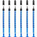 1ml Plastic Syringe Without Needle for Liquid - Measuring Syringes with Caps , Separate Sterile Packaging , Pet Medicine Small Syringe for Cats and Dog - 1 ml