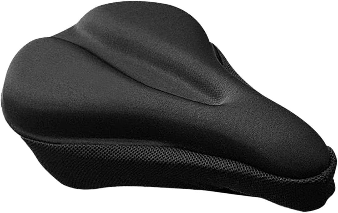 Universal Gel Bicycle Seat Cover, Comfortable Padded Cushion for Indoor Outdoor Cycling, Mountain Road Bikes, Peloton, Exercise (11inch*7.1inch)