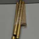 1” Diameter Curtain Rods Itself is 30 to144 inch 1 Pack Fit 30-142 inch, 66 to 120 inch Window with Heavy Duty Adjustable Rod Gold Curtain Splicing Metal Extra Long Curtain Rod for Windows