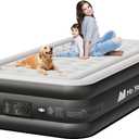 Mr.Young Air Mattress Twin with Built in Pump, Luxury Blow up Mattress, Colchones Inflables in 2 Mins Self-Inflation/Deflation, Inflatable Mattress for Guests and Home, Camping, 650lb MAX