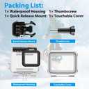 HONGDAK Waterproof Housing Case for GoPro Hero 7/6/5 Black(2018), 196ft/60m Waterproof Diving Protective Housing Shell with Touchable Cover for GoPro Action Camera Underwater Dive Case Shell