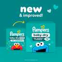 Pampers Baby Dry Ultra Cushiony Diapers, Size 3 (13-26 lbs), 104 Count, Up to 100% Leakproof 