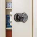 In-Wall Safe - Home or Business Safe with Keypad and 2 Manual Override Keys - Protects Cash, Jewelry, Passports, and More by Paragon Safes (Cream)