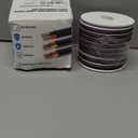 30m/100ft RGBW LED Extension Cable 22 Gauge 5Pin 12V DC Electrical Wire 5 Core 22AWG Wires with 10PCS Connectors for RGBW 3528 5050 Led Strip