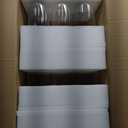 18 PCS Ribbed Hurricane Glass Candle Holders Bulk - Transparent Cylinder Candle Holders for Pillar Candles, Decorative Candle Hurricane Vases for Centerpieces Wedding Table Decorations