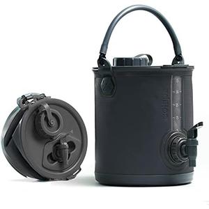 Colapz 2-in-1 Collapsible Camping Water Container with Spigot - 2 Gallon Portable Bucket & Camping Water Jug with Spout - Sports Water Jug - RV Bucket - Water Jug Dispenser