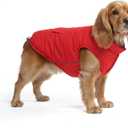 Spark Paws Dog Winter Jacket, Water-Resistant Coat, Warm Reflective Windproof Fleece-Interior, for  Large Dogs - Red - L