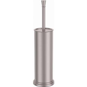 Toilet Brush and Holder Set304 Stainless Steel Heavy Duty Toilet Bowl BrushRemovable Inner Bowl and Splash ProtectionBathroom Toilet Brush-Dense Bristles for Through Cleaning
