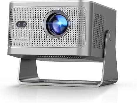 Magcubic Smart Projector 4K Support, Portable Projector with Wifi and Bluetooth, TV Stick Built-in, Auto Focus & Obstacle Avoidance, 650 ANSI, Voice Control, Home Theater Movie Proyector Outdoor