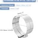 uxcell 4-1/2" Exhaust Clamp, 304 Stainless Steel Butt Joint Band Clamp Sleeve Coupler Pipe Repair Clamp Universal Widening Clamp for 4-1/2" OD to 4-1/2" ID Exhaust Pipe Mufflers, Silver
