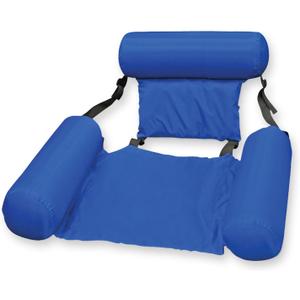 Poolmaster Water Chair Inflatable Swimming Pool Float Lounge, Blue