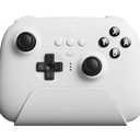 8BitDo Ultimate Bluetooth Controller with Charging Dock, Wireless Pro Controller with Hall Effect Sensing Joystick, Compatible with Switch, Windows and Steam Deck (White)