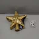 Winpull Christmas Tree Topper Lighted with 6 Pattern Projection Modes, Christmas Star Tree Topper Built-in LED Rotating Lights, Gold 3D Glitter Dynamic Projector for Christmas Decorations