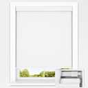 UNISHADES No Tools No Drill Cordless Blackout Roller Shades for Indoor Windows, Easy to Install, Darkens Rooms, Blocks Heat, and Protects Against UV Rays, Window Size 24.5 W 48" H White