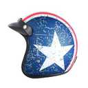 GJH 3/4 Open Face Motorcycle Helmets Collection - Vintage and Modern Designs DOT Approved for Men and Women Ideal for Bobber Scooter ATV Cruiser(M/L/XL)